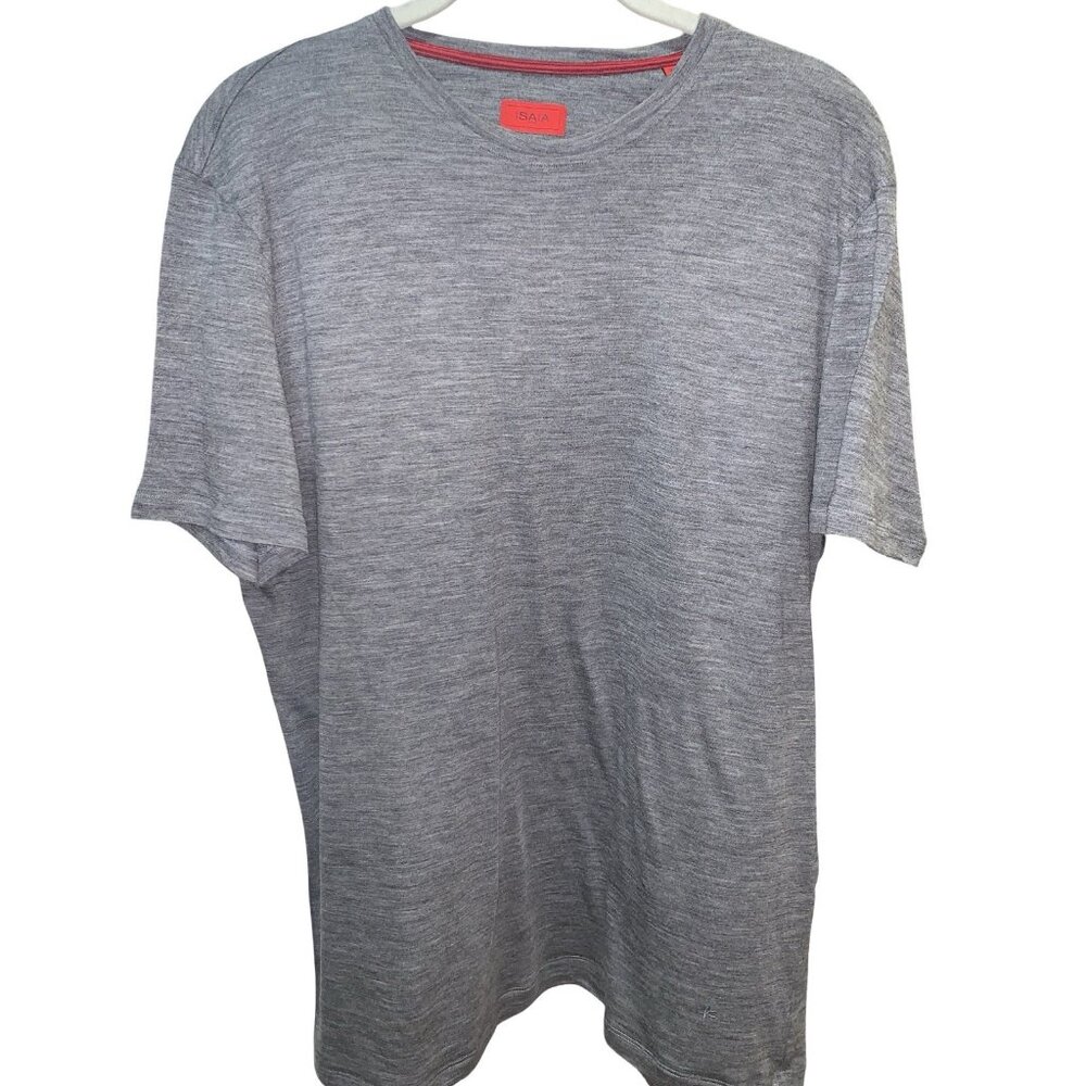 Isaia Napoli T-Shirt Wool Youth XL Or Women Small  (see Measurmnts) Short Sleeve